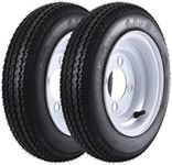 4.80-8 4.80x8 480-8 4.80-8 Trailer Tires with 8'' Rims, 4 Lug on 4'', Load Range C, 6PR