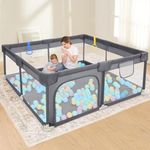 Dripex Baby Playpen, 52"×52" Play P