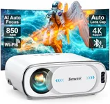 [AI Auto Focus+Auto Lens Cap]Outdoor-Projector 4K with WiFi 6 and Bluetooth:Upgrade 850 ANSI Native 1080P Jimveo Portable Projector, Auto 6D Keystone&Zoom,Home LED Movie Projector for Outdoor/Home Use