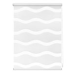 Lichtblick duo blind shaft Klemmfix, Polyester, White, 80 cm x 150 cm (B x L)