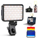 Fancycoco Selfie Light for Phone,3 Colors & Dimmable & 84 Led Phone Light Clip On Mini Portable Light With 4 Filters,2000mah Rechargeable Camera Video Light For Laptop,Call,Youtube,Tiktok, Makeup,Vlog