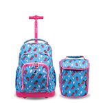 J World New York Lollipop Kids Rolling Backpack, STRAWBERRY, One size