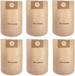 6-Pack 25-1230 Disposable Filter Bags Replacement for Stanley 4-5 Gallon Wet/Dry Vacuums SL18129, SL18130, SL18130P