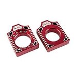 TUSK Racing Axle Block Red for Hond
