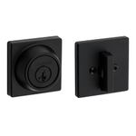 Kwikset 96600-744 660 Contemporary Deadbolt Series, Matte Black, 1 Count (Pack of 1)