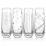 Joeyan Etched Champagne Flutes Glas