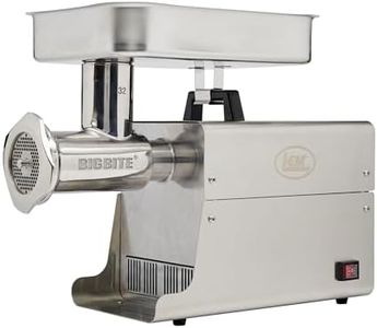 LEM Products BigBite #32 Meat Grinder, 1.5 HP Stainless Steel Electric Meat Grinder Machine, Ideal for Professional Use