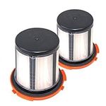 HQRP 2-Pack H12 Dust Cup Filter com