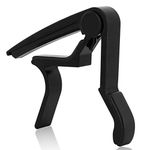 Stanz (TM) Single-handed Guitar Trigger Capo Quick Change (Black)