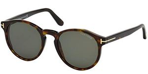 Tom Ford Unisex Adults’ FT0591 52N 51 Sunglasses, Brown (Avana Scura/Verde)