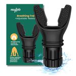 Magiple Breathing Trainer, Lung Capacity Exercise Device and Lung Exerciser for Respiratory Muscle Exercise and Increased Sports Breathing Fitness| Lungs Exercise Equipment | Men and Women | Black