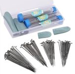 SUVSOON 80 PCS Felting Needle, 4 Size Felting Needles Set(36,38,40,42 Gauge), Needle Felting Tools Kit with Finger Cots & Felting Needles & Storage Box for Wool Felting DIY Beginners