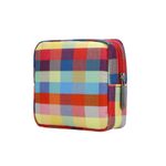 E-Tree Cute Mini Makeup Bag,Small Cosmetic Bag,Make up Pouch for Purse,Toiletry Zipper Pouch,Tech Bag,Electronic Organizer Travel Case,Period Bag,Storage Pouches for Organization,Colorful Checkered