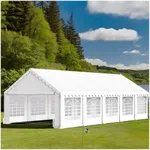 MFSTUDIO 16'x32' Party Tent, Outdoor Heavy Duty Party Tents with Removable Sidewalls, Large Canopy Tent Shelter for Outdoor Events Wedding Birthday, White