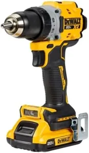 DEWALT 20V MAX XR Cordless Drill/Driver Kit, Brushless, Compact, with 2 Batteries and Charger (DCD800D2)