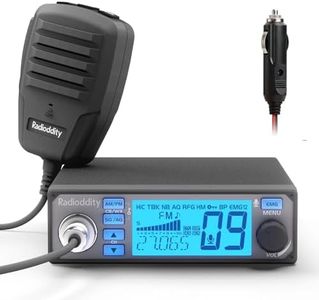 Radioddity CB-500 CB Radio Mobile Transceiver with Noise Reduction, AM FM, 4W Power Output, Instant Emergency Channel 9/19, Support PA System, and 7 Color Backlit Display, for Truckers