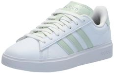 adidas Men's Sneaker, White/Linen Green/Matte Silver, 11