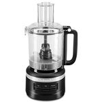 KitchenAid KFP0918BM KitchenAid 9 Cup Food Processor Plus, 3 speed, Vegetable Chopper, Work Bowl, Reversible Slicing/Shredding Disc, Chop, Puree, Knead, Shred, Slice ingredients,