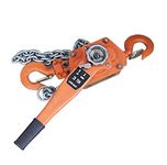 KATSU 1.5T Chain Hoist Manual Lever Ratchet Block Chain Hoist Winch Come Along Lift Puller with Hook 1.5M 3300lbs for Pulling Lifting 181715