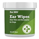 Pet MD - Dog Ear Cleaner Wipes - Ot