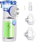 Portable Nebulizer for Adults & Kids, Rechargeable Handheld Nebulizer Machine with Adjustable Rate, Silent Nebulizer with Fast Support for Asthma and Respiratory Problems