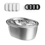 PETLIBRO Stainless Steel Cat Water Fountain, 101oz/3L Pet Water Fountain for Cats Inside, Food-Grade Dog Water Fountain, Automatic Water Dispenser with 4 Filters & 4 Sponges