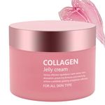 Collagen Jelly Cream - Contains Niacinamide & Freeze Dried Hydrolyzed Collagen -Elasticity & Hydration, Reduce Fine Lines & Dullness, Korean Skin Care For All Skin Types (3.38 fl.oz)