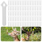 moonoom 100 Pcs Deer Urine Wick, White Hunting Scent Buck Attractant,Doe Pee Wick Rut Scent Buck Lure for Whitetail Deer (100 pcs)