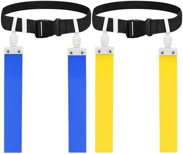 DkOvn Flag Football Belt, 2/4/10/14pcs Adjustable Flag Football Belt with Belt and Flags, for Youths, Adults