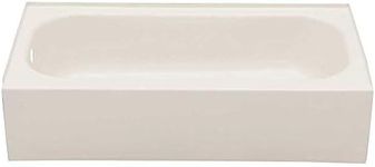 BOOTZ INDUSTRIES GIDDS-110006 011-2365-00 Steel Bathtub with Left-Hand Drain, White, 30 in. X 60 in. X 14 1/4 in. -110006