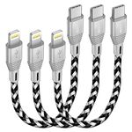 iSOUL USB C to Lightning Cable Short, 3Pack 15cm iPhone Charger Cable [Apple Approved Fast USB C Charging] Sync PD Lead For iPhone 14 13 12 11 XS XR X Pro Max Mini 8 7 6S Plus 5S SE iPad iPod AirPods