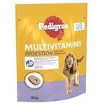 Pedigree Multivitamins Digestion, 180 Soft Chew Supplements for Dogs, 6 x 180g, with Natural Chicken, Treats to Support Healthy Digestion