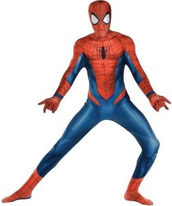 Party City Spider-Man Suit Costume for Men - Marvel Comics Superhero One-Piece Costume (Large)