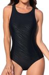 beautyin Women's One Piece Athletic Racerback Swimsuit Slimming Bathing Suit
