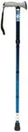 DRIVE DEVILBISS HEALTHCARE Gel Handle Folding Walking Stick Cane Blue Crackle Shaft