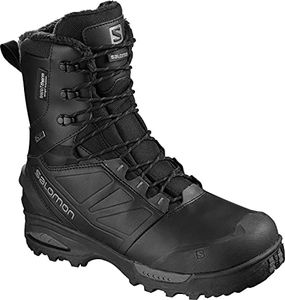 Salomon Men's Toundra Pro Climasalomon Waterproof Winter Boots Snow, Black/Black/Magnet, 8 UK