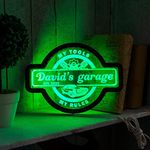 Custom Neon Sign for Garage, Garage Light Up Sign, Garage Led Sign, Garage Name Neon Sign, Personalized Garage Sign For Men, Garage Wall Décor