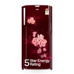 Godrej 180 L 5 Star | Turbo Cooling Technology | 24 Days Farm Freshness | Toughened Glass Shelves | Large Vegetable Tray | Direct Cool Single Door Refrigerator (RD EDGENEO 207E THF MP WN, Maple Wine)