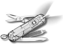 Victorinox Swiss Army Knife - Signature - 7 Functions, DO-IT-YOURSELF Champion, Multi-utility Tool with LED - Grey, 58 mm