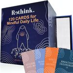 QUOKKA 120 Meditation Cards for Adults - Meditation Cards for Mental Health - Mindful Practices Cards for Mental Health - Anxiety Relief Items - Guided Medetation Kit