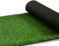 Marlow 1M x 20M Artificial Grass Synthetic Turf Fake Plastic Plant 20SQM, 40MM Thickness Cuttable Synthetic Grass Rug, DIY Pads Door Mat Rug for Garden Patio Lawn Backyard Outdoor(Black Backing)