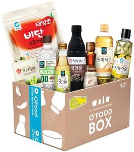 O'Food Box Korean Kitchen Essentials, All In One Cooking Ingredients Value Pack, Assorted Condiments Food Variety, Asian Care Package Housewarming Gift Set for College Students Dorm Move In New Families Home Chef Cooking