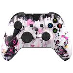 eXtremeRate Replacement Shell for Xbox Series X & S Controller - Unleash Your Style - Lovely Punky Bunny Custom Acessories Skin Front Housing Cover for Xbox Core Controller Wireless [Control Without]