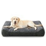 JOEJOY Extra Large Dog Bed Orthopedic, Extra Thick Supportive Dog Sofa Bed Washable, XXL Dog Bed with Double Zipper Head&Removable Cover,122x89x25CM