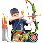 Diyfrety Bow and Arrow Set Kids,Garden Toys for 3 4 5 6 7 8 Year Olds Boys Girls Outdoor Toys for 8 9 10 11 12 Year Olds Boys Gifts for 3-12 for Year Olds Boys Archery Set for Kids Boys Toys Age 3-12