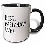 3dRose Best Meemaw Ever Mug, 1 Coun