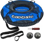 Toobski Air-Ride Snow Tube for Sledding with Rider Suspension System, Heavy Duty Snow Tube with High Speed Bottom, Connectable and Commercial Grade, Blue and Black