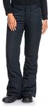 Roxy Backyard Womens Snowboard Pants, True Black, Medium