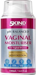 5Kind Vaginal Moisturiser for Vaginal Dryness 100ml - PH Balance for Women - Menopause Friendly, Hormone Free Vagina Dry Cream - Long Lasting Rehydration Vulva Balm Cream