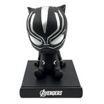 Buko Famous Figure Shakey bobblehead with Mobile Holder Suitable for car Interior, Office Desk & Study Table (Black Panther)